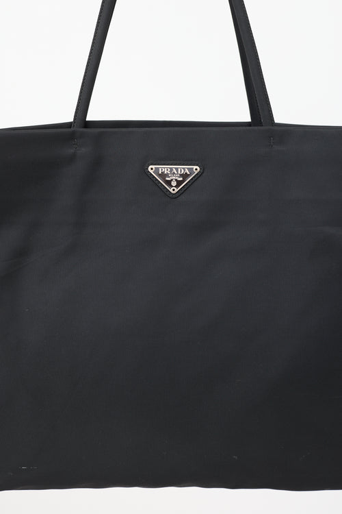 Prada Black Tessuto Nylon City Tote Bag