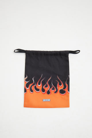 PradaBlack 
Orange Flame Dustbag