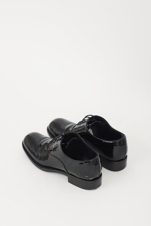 Prada Black Patent Leather Oxford