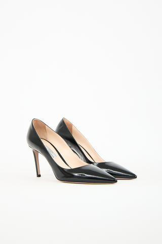 Prada Black Patent Leather Pump