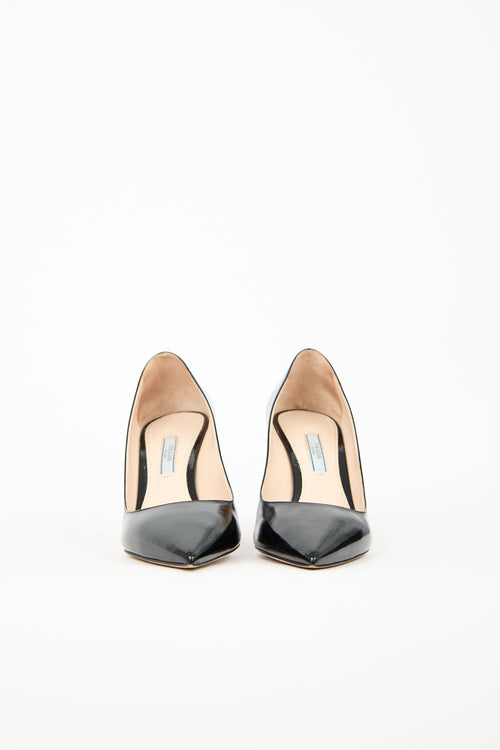 Prada Black Patent Leather Pump