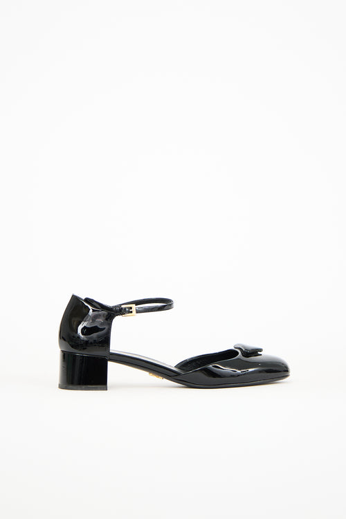 Prada Black Patent Mary Jane Heel