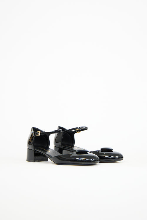 Prada Black Patent Mary Jane Heel