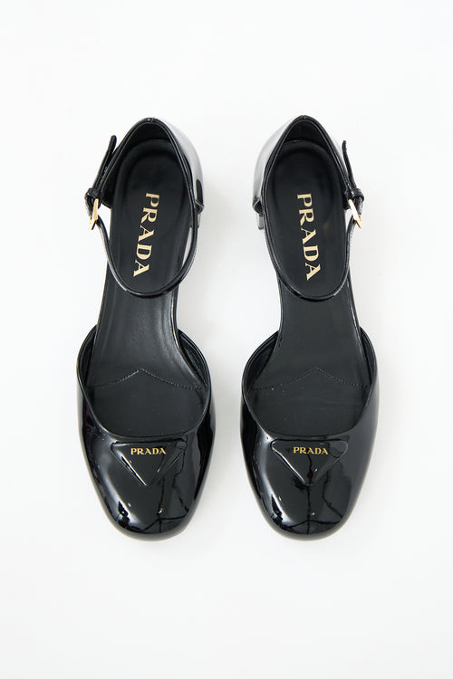 Prada Black Patent Mary Jane Heel