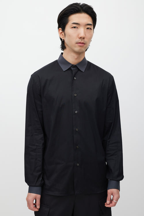 Prada Black Poplin Shirt