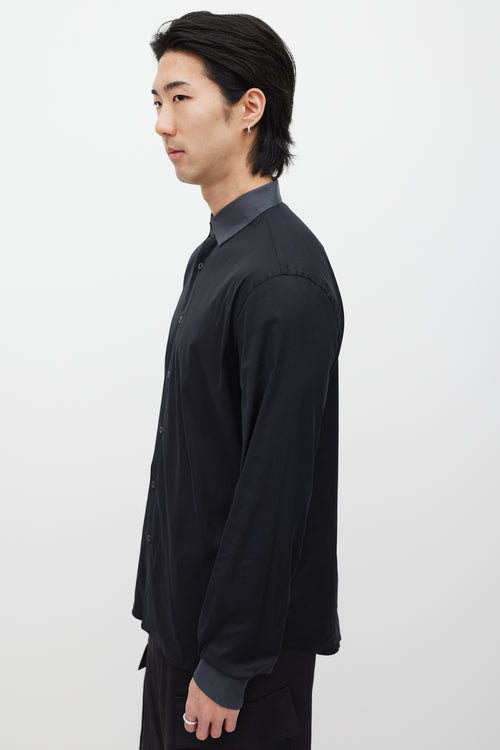 Prada Black Poplin Shirt