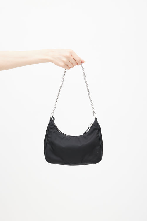 Prada Black Re-Edition 2005 Mini Shoulder Bag