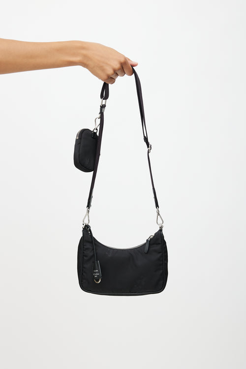 Prada Black Re-Edition 2005 Mini Shoulder Bag