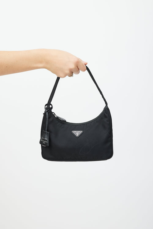 Prada Black Re-Nylon Re-Edition 2000 Bag