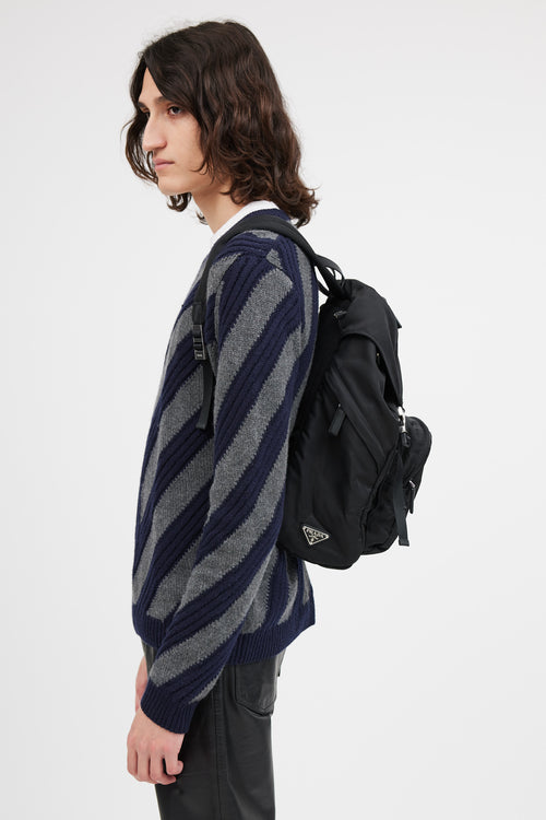 Prada Black Re-Nylon Tessuto Backpack