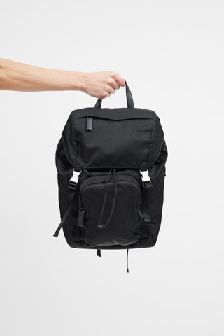 Prada Black Re-Nylon Tessuto Backpack