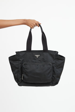 Black ReNylon Baby Bag