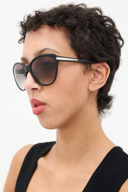 Prada Black SPR15P Tapered Sunglasses