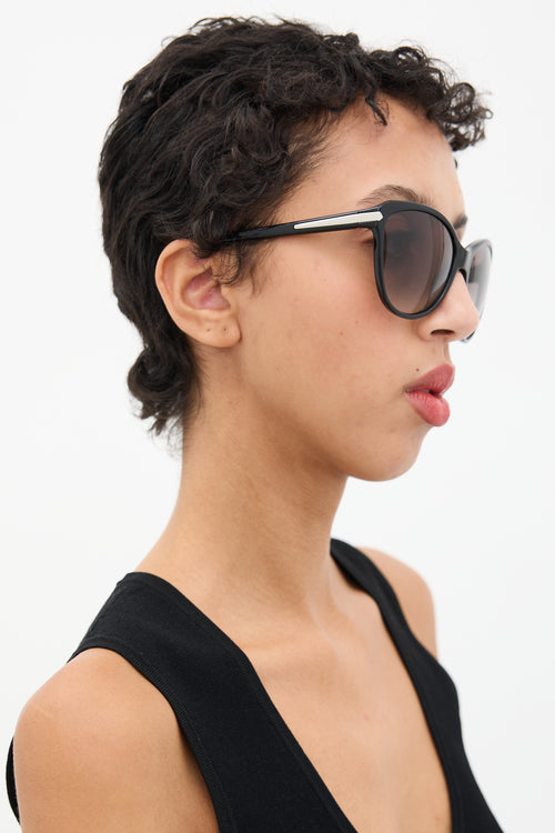 Prada Black SPR15P Tapered Sunglasses