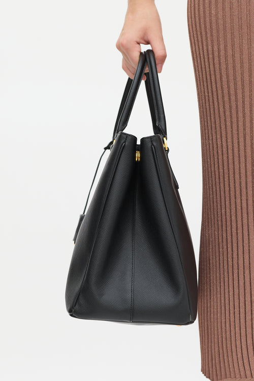 Prada Black Saffiano Leather Galleria Bag