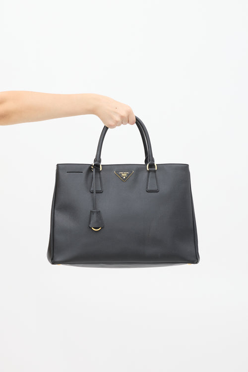 Prada Black Saffiano Leather Galleria Bag