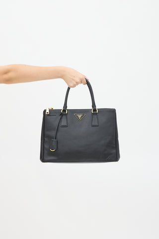 Prada Black Saffiano Leather Galleria Bag