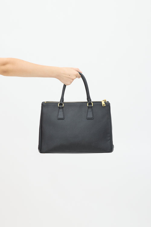 Prada Black Saffiano Leather Galleria Bag