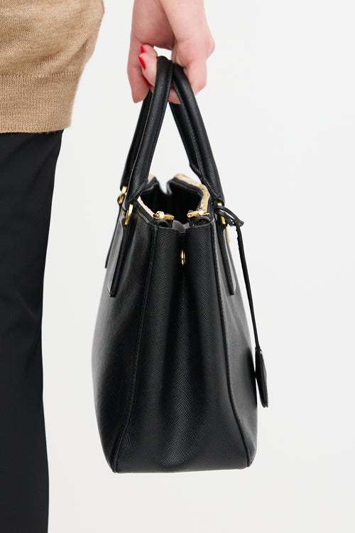 Prada Black Saffiano Leather Galleria Bag