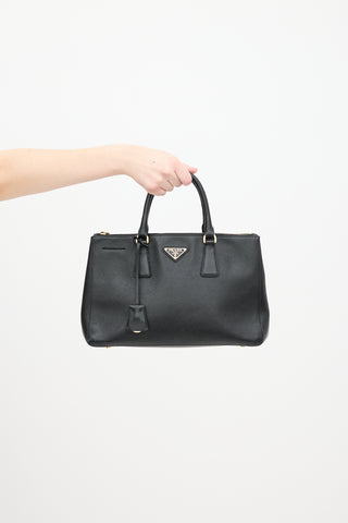 Prada Black Saffiano Leather Galleria Bag