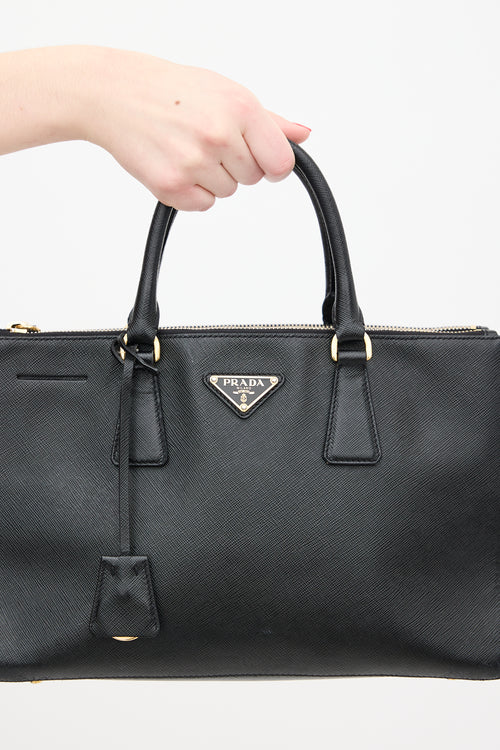 Prada Black Saffiano Leather Galleria Bag