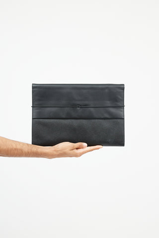 Prada Black Saffiano Leather Portfolio