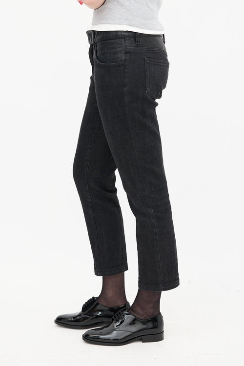 Prada Black Slim Cropped Jeans