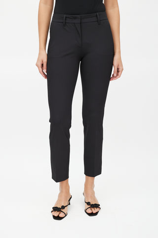 Prada Black Slim Cropped Trouser