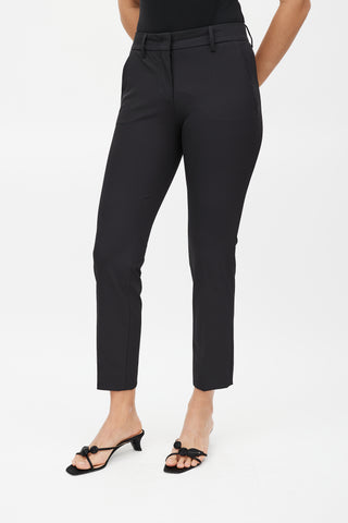 Prada Black Slim Cropped Trouser