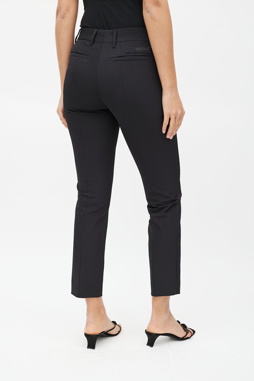 Prada Black Slim Cropped Trouser