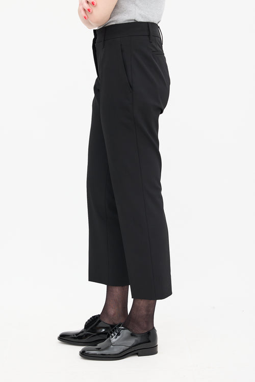 Prada Black Slim Cropped Trouser