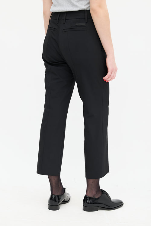 Prada Black Slim Cropped Trouser