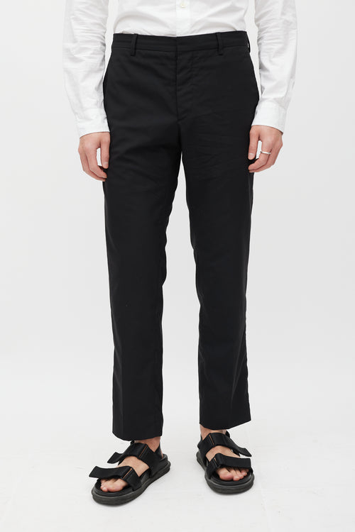 Prada Black Straight Leg Trouser