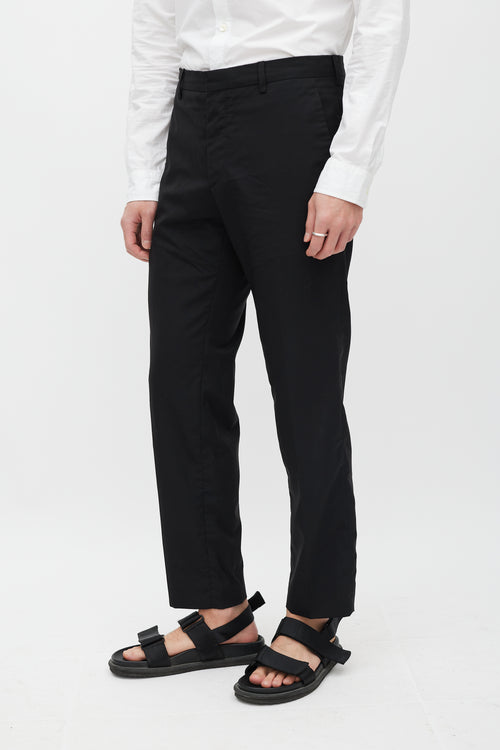 Prada Black Straight Leg Trouser