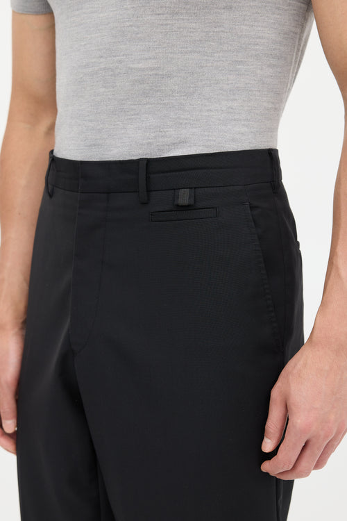 Prada Black Straight Leg Trouser