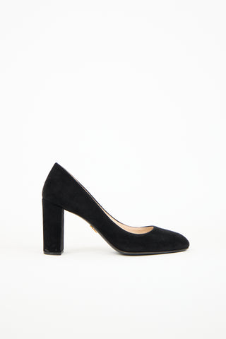 Prada Black Suede Pump