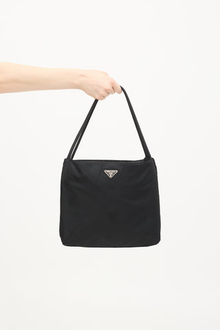 Prada Black Tessuto Nylon Tote Bag