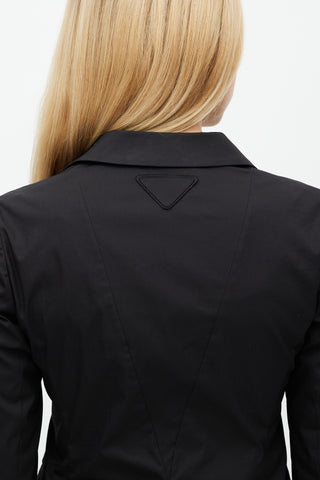 Prada Black Three Pocket Blazer