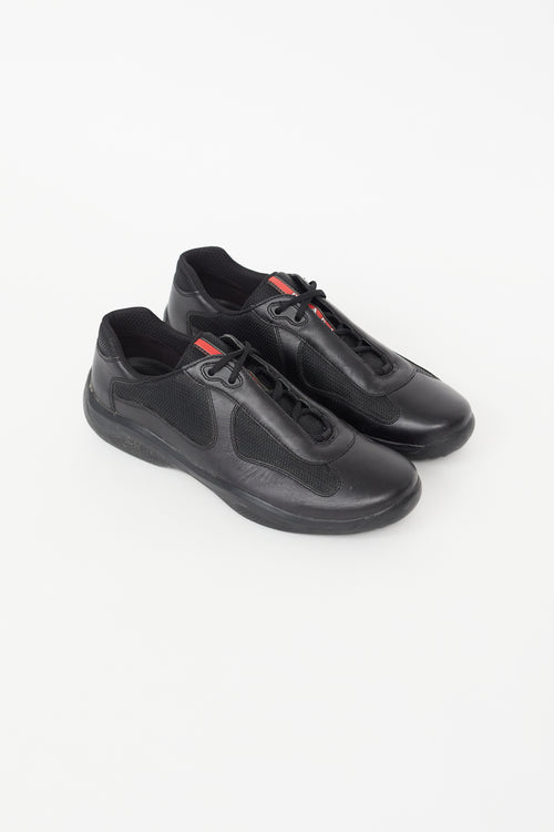 Prada Black Americas Cup Sneaker