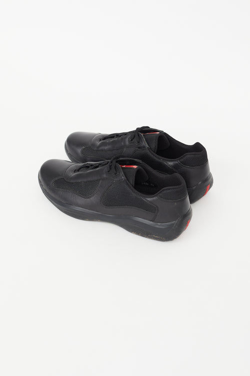 Prada Black Americas Cup Sneaker