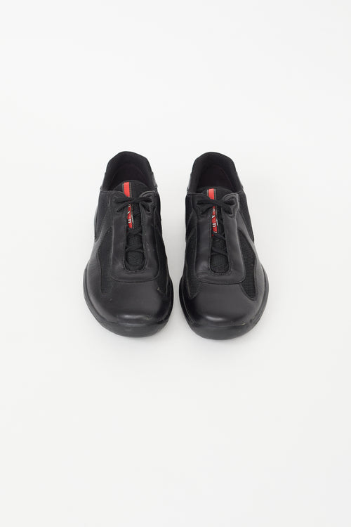 Prada Black Americas Cup Sneaker