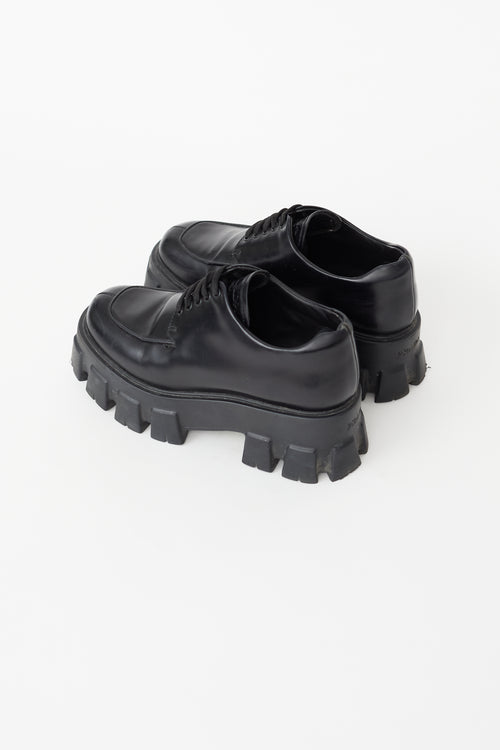 Prada Black Monolith Chunky Platform Loafer