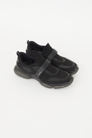 Prada Black Cloudbust Velcro Sneaker