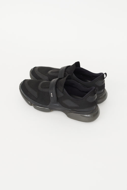 Prada Black Cloudbust Velcro Sneaker