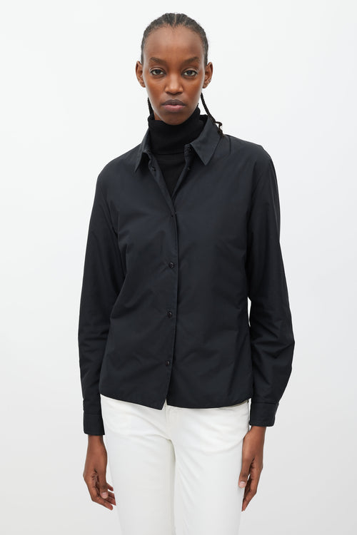 Prada Black Padded Shirt Jacket