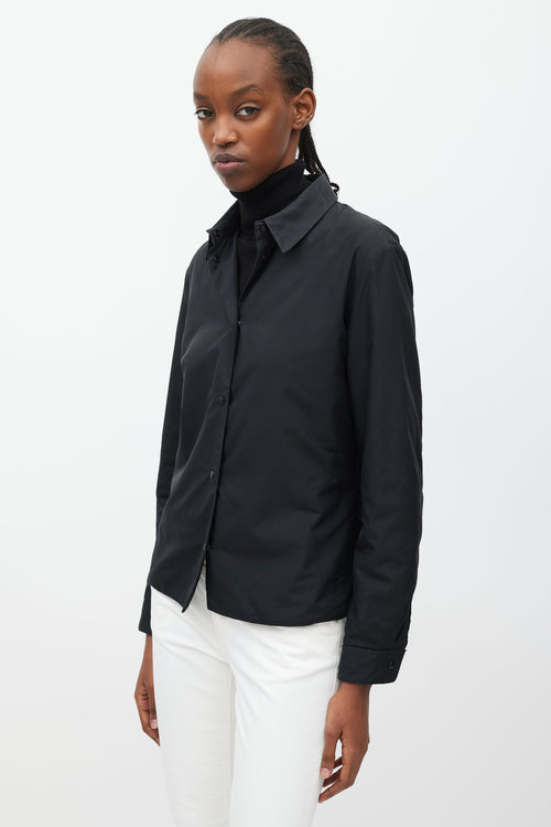 Prada Black Padded Shirt Jacket