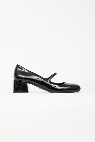 Prada Black Patent Mary Jane Heel