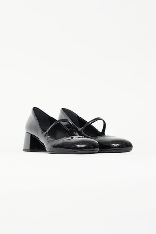 Prada Black Patent Mary Jane Heel