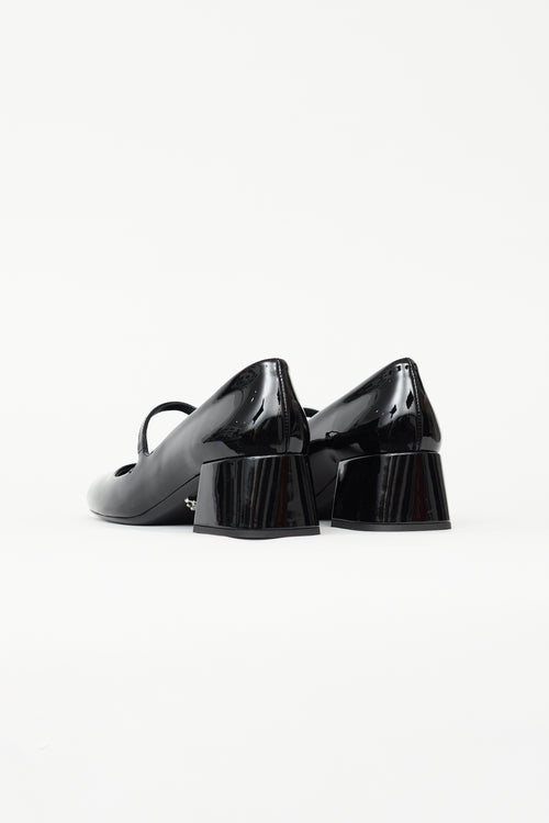 Prada Black Patent Mary Jane Heel