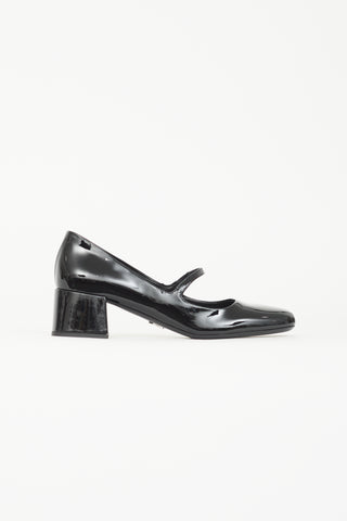 Prada Black Patent Mary Jane Heel